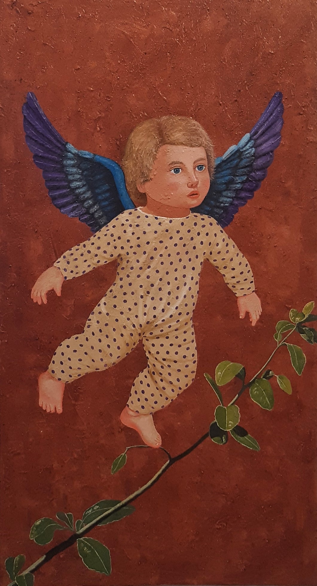 ARSENIO AGUILAR - Cupido sobre hojas