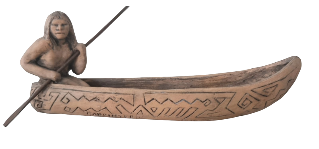 JOSÉ LATERZA PARODI - Piragua con indio