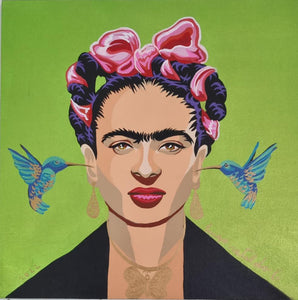 HUGO CATALDO - Frida con colibríes