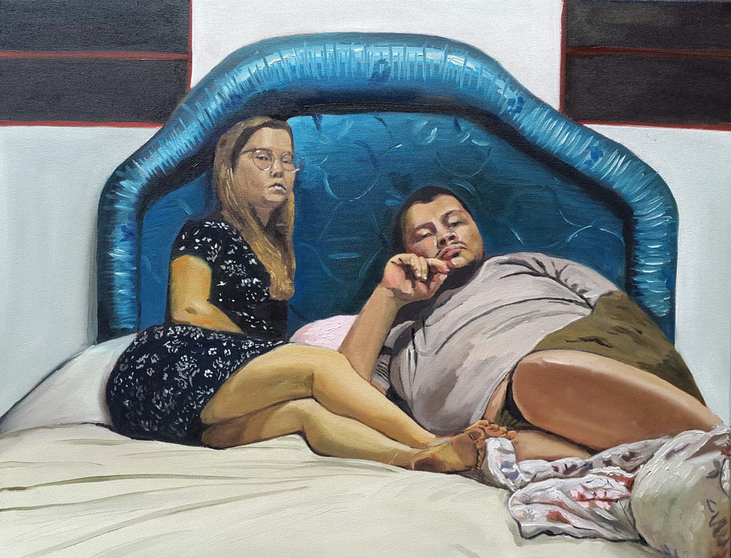 CAMILA CADOGAN - Watching Tv on the bed