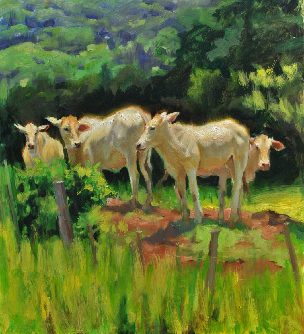MARIA LIACHOVITSKAYA - Terneros en el Campo