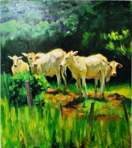 MARIA LIACHOVITSKAYA - Terneros en el Campo