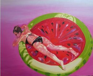 SILVANA NUOVO - Watermelon Island in Purple Water